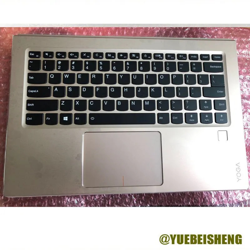 

YUEBEISHENG New for lenovo YOGA 910-13IKB YOGA 5 Pro 910-13 palmrest US keyboard upper cover Touchpad,Golden