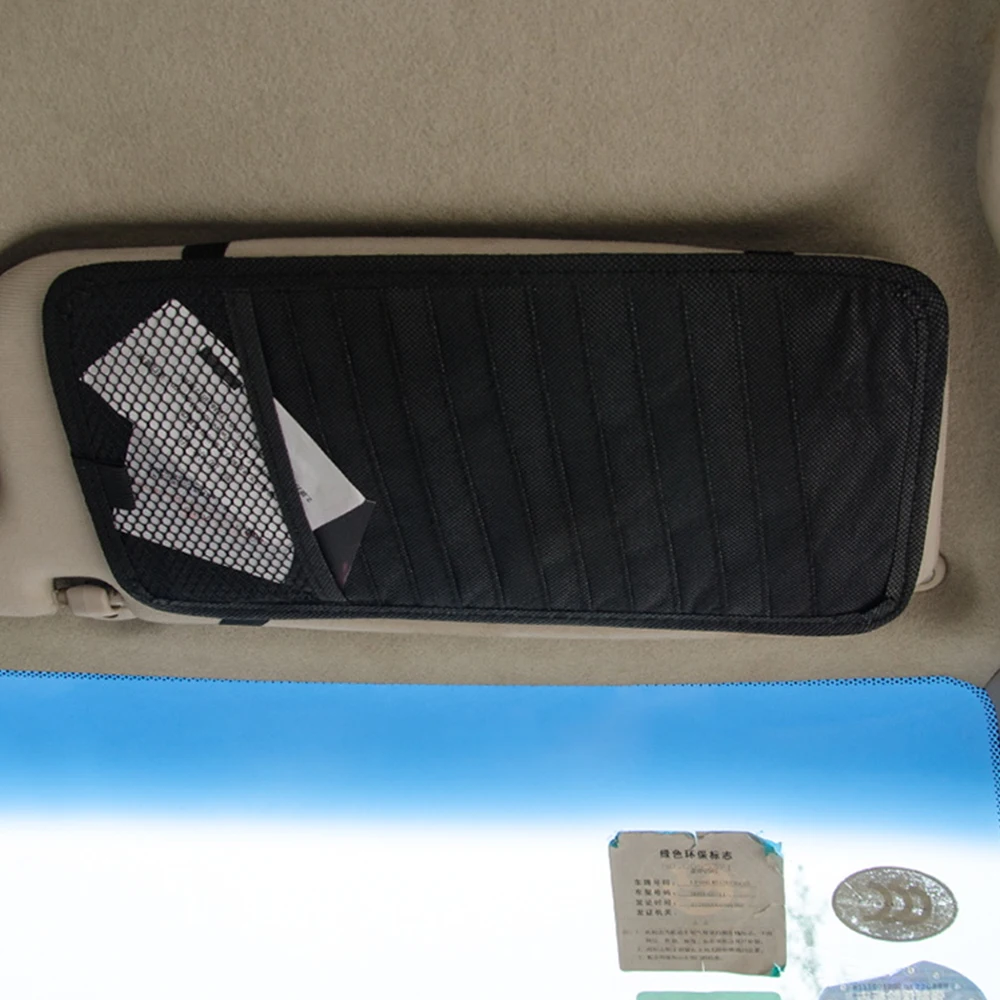 12 Slot Car CD Holder Auto Visor DVD Disk Card Case Clipper Bag Interior Organizer Cover Automobile Storage Bag Accessories