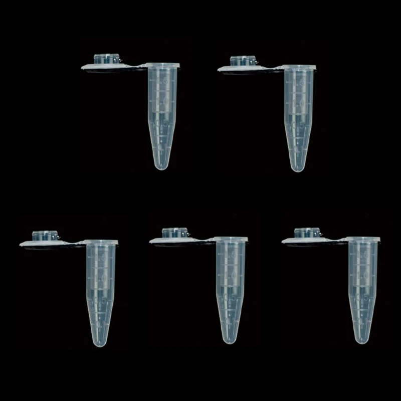 500 Pcs 1.5ml Centrifuge Tubes Microcentrifuge Ikeme Colourful Centrifuge Tubes With Cap And Bottom Scale