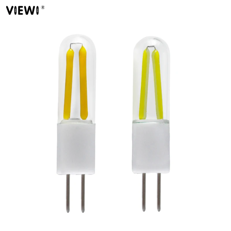 

Ampoule G4 Led Filament Light Ac Dc 12 Volt Ceramics Bulb Long Glass Shell Candle 2W 12v Super Spotlight Mini Energy Saving Lamp