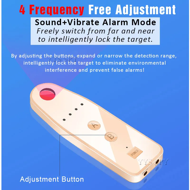 Mini 3nd Generation Anti-Spy Camera Detector Mirror Metal RF Signal Travel Finder Anti-thief for GSM GPS Bug Wireless Hidden Cam