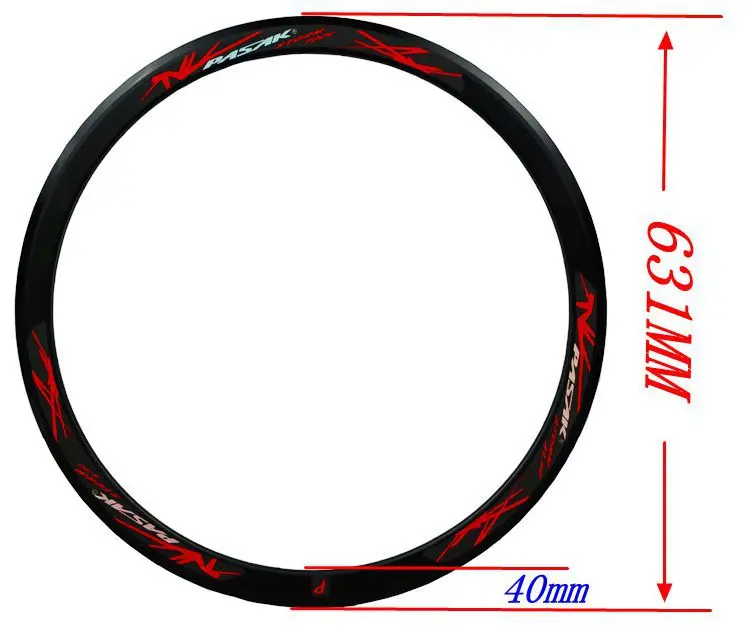 Road Bike Rims Clincher, 700C, 40mm Depth, 20, 24 Holes, Disc Brake, Double Wall C, V Brake, FV 23C, 25C, 28C, Bicycle Cycle