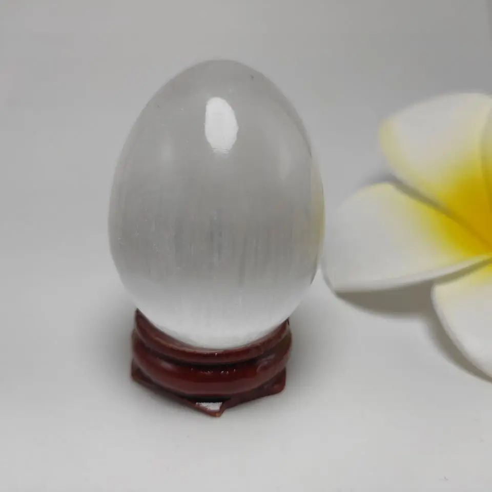 1pcs 4-5cm Natural gypsum egg healing crystal gemstone