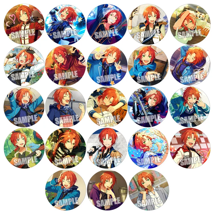 1pc 58mm Badges Ensemble Stars Knights Tsukinaga Leo Bag Brooch Breastpin for Backpacks Clothing