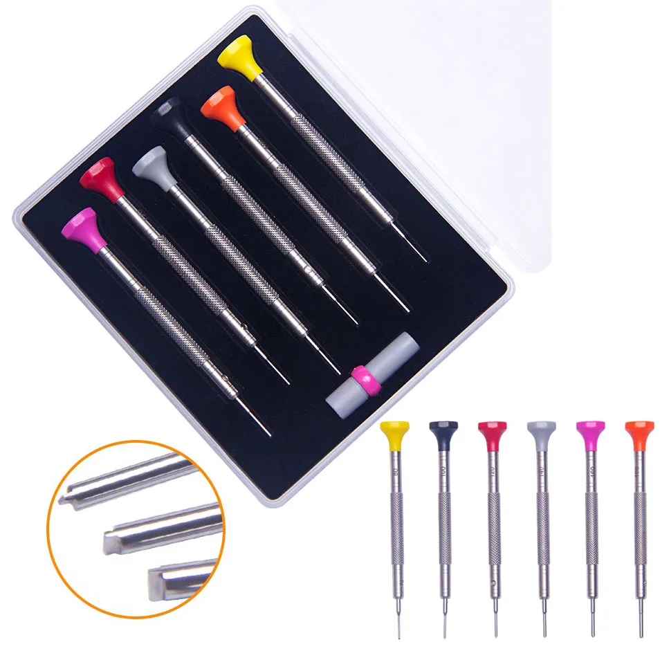 

6PCS Set of Precision Steel Screwdrivers Watchband Strap Repair Tool Mobile Phone Camera Cover Removal Opener Screwdrivers Kit