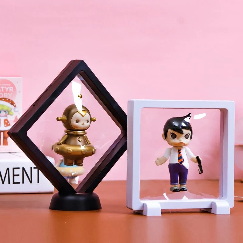 Hot PET Membrane Earring Ring Necklace Display Holder Gift Packaging Box Protect Jewellery Stone Floating Presentation Organizer