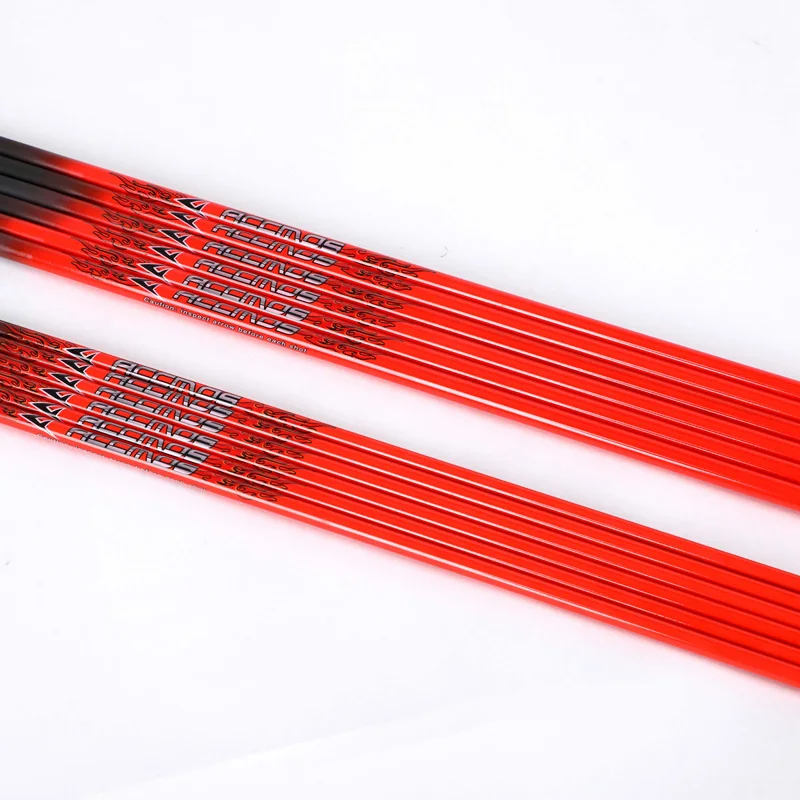 6pcs Pure Carbon Arrow Shaft Spine 300 340 400 500 600 700 800 ID 6.2mm OrangeTube DIY Archery for Bow Hunting Shooting