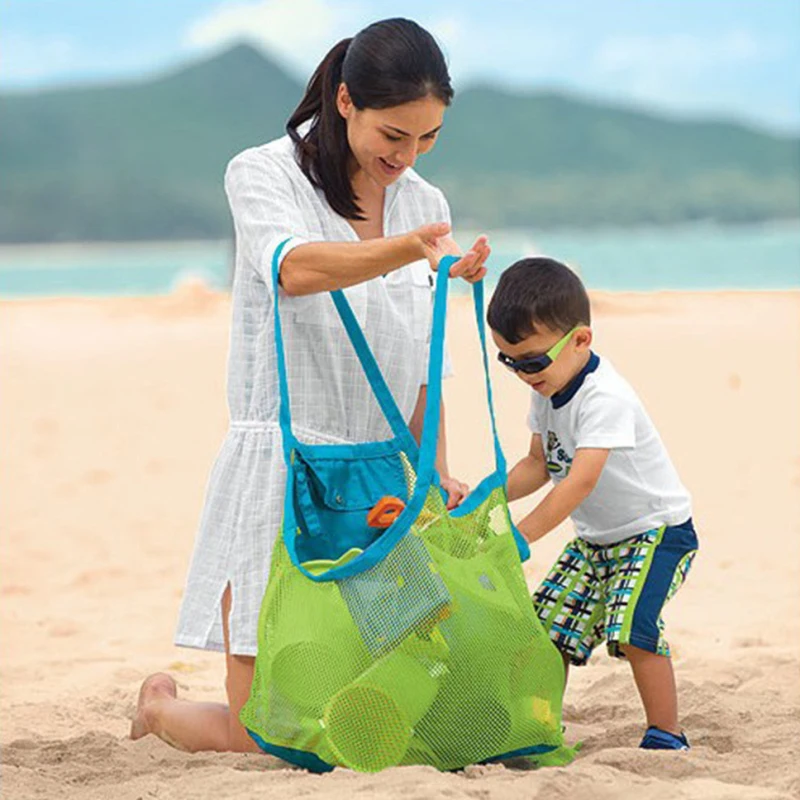 Mesh Beach Bag Very Lightweight  Nice Mesh Beach Bag Extra Large Beach Bags And Totes Tote Backpack Toys Towels Sand Away