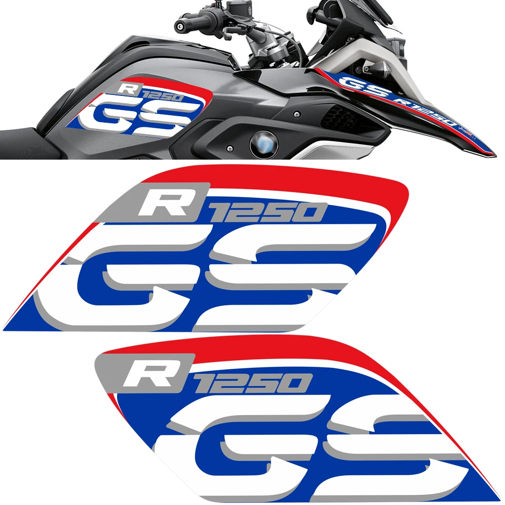 NEW For BMW R1250GS R 1250 GS GSA Stickers Tank Pad Protector Fender Front Nose Fairing Beak ADV Adventure Luggage Trunk Cases