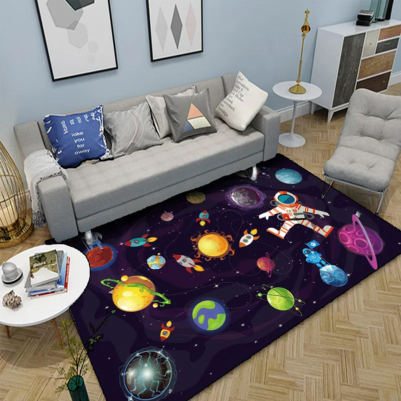 

3D Cartoon starry sky Area Rugs Home Decorate Carpets for Living Room Bedroom Rug Child Room Non-Slip Mat Kids Fairy Tale Carpet