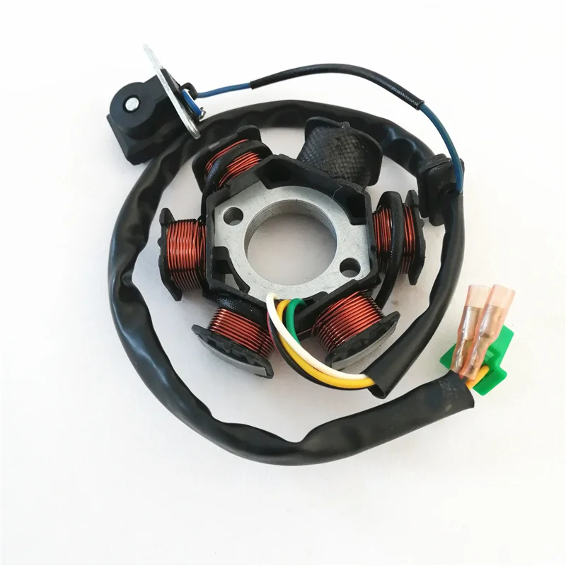 لفافة ثابتة لـ Aeon Cobra Overland 190 180 125 50cc 70cc 90cc المولد ATV جزء المحرك سكوتر دراجة ترابية رباعية 6-القطب 5 Wire #2