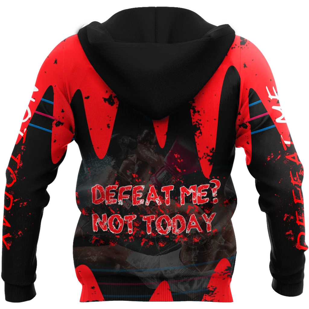 Defeat me Kickboxing 3D All Over Printed Autumn Men Hoodies Unisex Casual Pullover Zip Hoodie Streetwear sudadera hombre DW0568