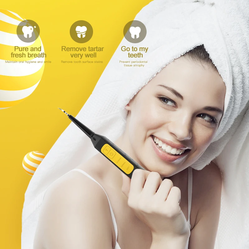 ไฟฟ้า Ultra Sonic Sonic Scaler LED Light ฟันแคลคูลัส Remover ทำความสะอาดฟันคราบ Tartar เครื่องมือ Whiten ฟัน Tartar