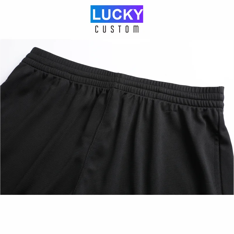 Pantalones cortos para correr para hombre, Shorts deportivos de secado rápido para Fitness, trotar, con bordado impreso personalizado de la empresa,