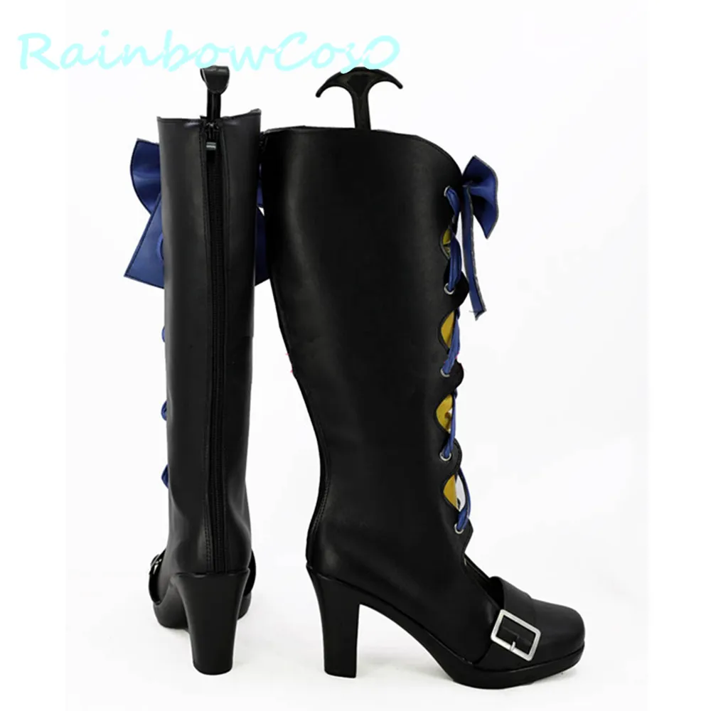 Black Butler Kuroshitsuji Movie: Book Of The Atlantic Ciel Phantomhive Cosplay Shoes Boots Game Anime Halloween W1227