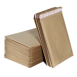 100Pcs/lot Kraft Paper Foam Envelope Bags Self Seal Mailers Shipping Bag Bubble Mailing Plastic Bag Shipping Gift Packages Bag