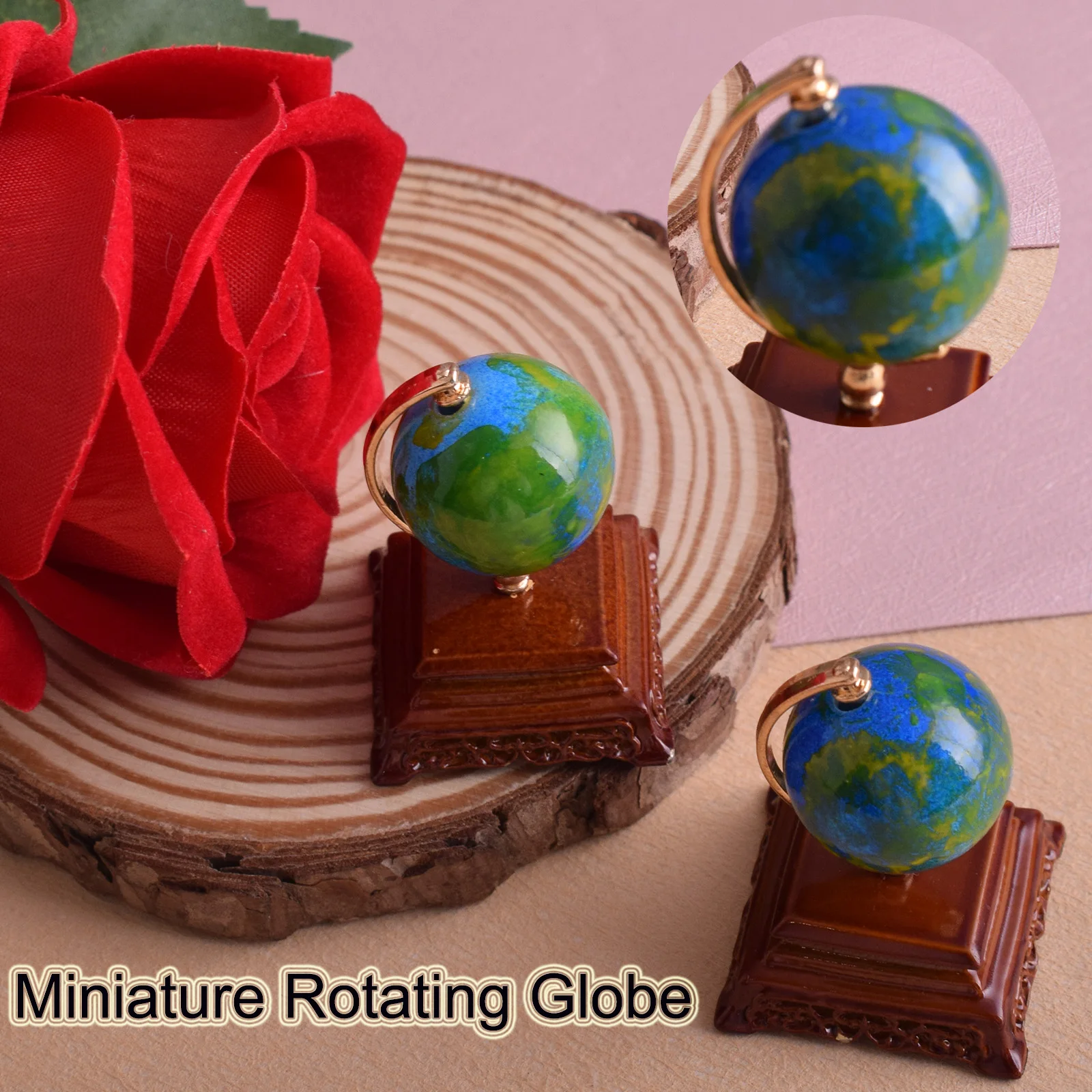 Miniature Earth Globe World Vintage Small Globe Mini Size Decorative Earth Office Globe Table Decor Desk Paper Weight Great Gift