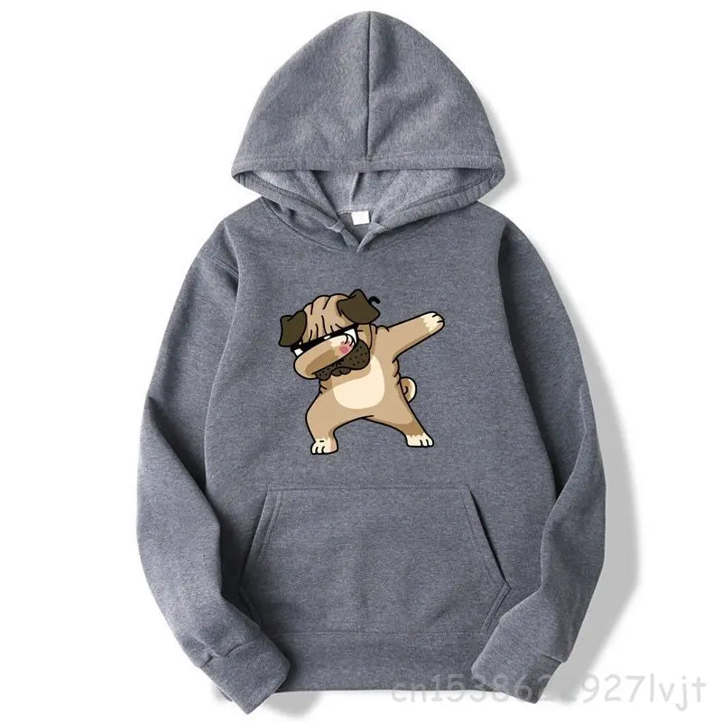 

Fashion Brand Hoodies Spring Casual Hoodies Sweatshirts Pug Print Hoodies Sweatshirt Tops Premium Cotton Hooded Pullover