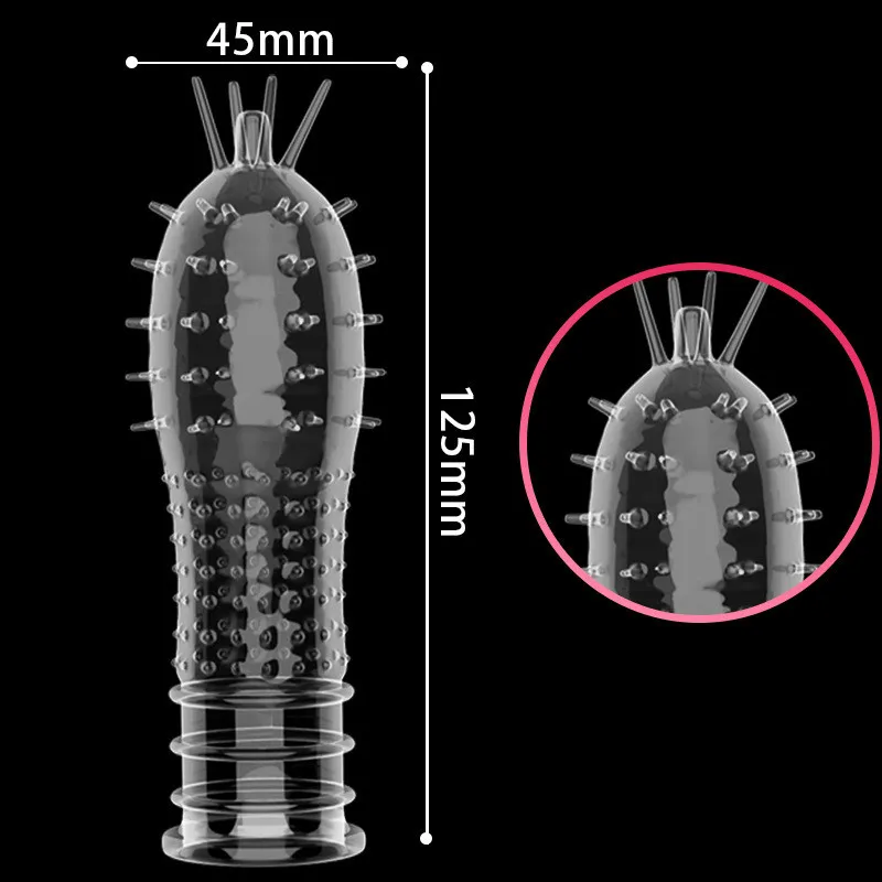 Sex Toys for Men Penise Enlargement Wolf Teeth Set Penis Set Crystal Suite Male Extended Delay Pointed Clitoris Massager Factory