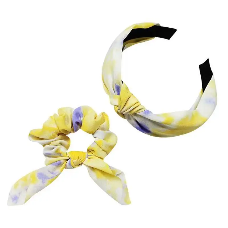 Set Ikat Rambut Buatan Tangan Warna-warni Anak Perempuan Set Ikat Rambut Sifon Simpul Pita Rambut Elastis Pelangi Ikat Rambut Ikat Rambut Ikat Ekor Kuda