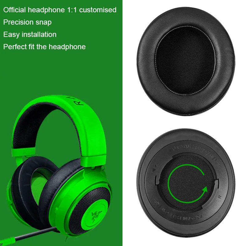 Foam Sponge Ear Pads Cushions Earpads for Razer Kraken 7.1 Pro V2 headphones High quality