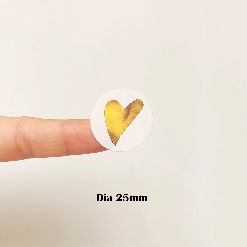 160 Stück/Los Runde Herz-Geschenk-Siegel-Etiketten, selbstklebende Kraftpapier-Siegel-Aufkleber für Backwaren, lustige DIY-Arbeiten – Detail 28