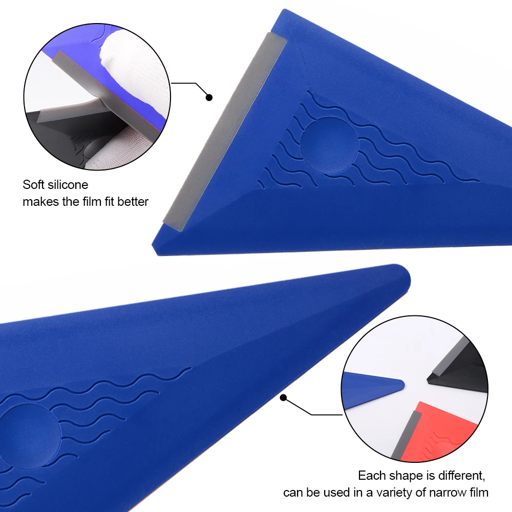 FOSHIO سيارة الفينيل تينت فيلم تثبيت أداة عدة PPF المطاط مكشطة ممسحة حامل المغناطيس التفاف ملصق مائي قطع سكين مع شفرات الغيار
