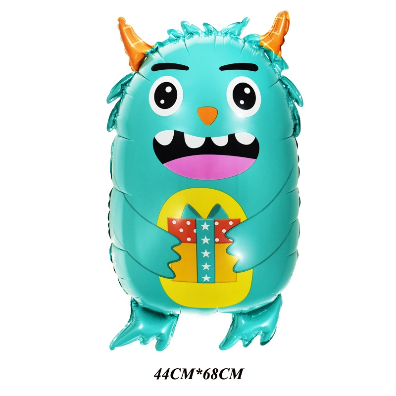 5pcs/Lot Alien Cartoon Monster Helium Balloons Cute Germs Balloon Recovery Healing Theme Party Decorations Baby Shower Kids Toys