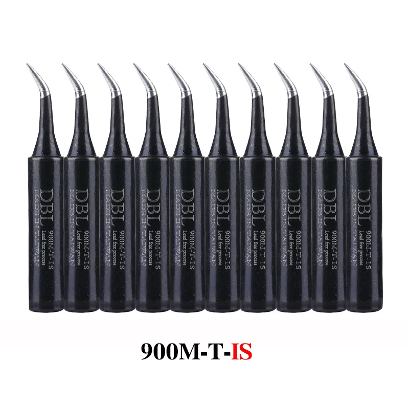 10PCS/Lot Lead-Free Soldering Iron Tip 900M-T-K/SK/I/IS/B/1C/2C/3C/4C/0.8D/1.2D/1.6D/2.4D/3.2D/SB For 936 937 Soldering Station