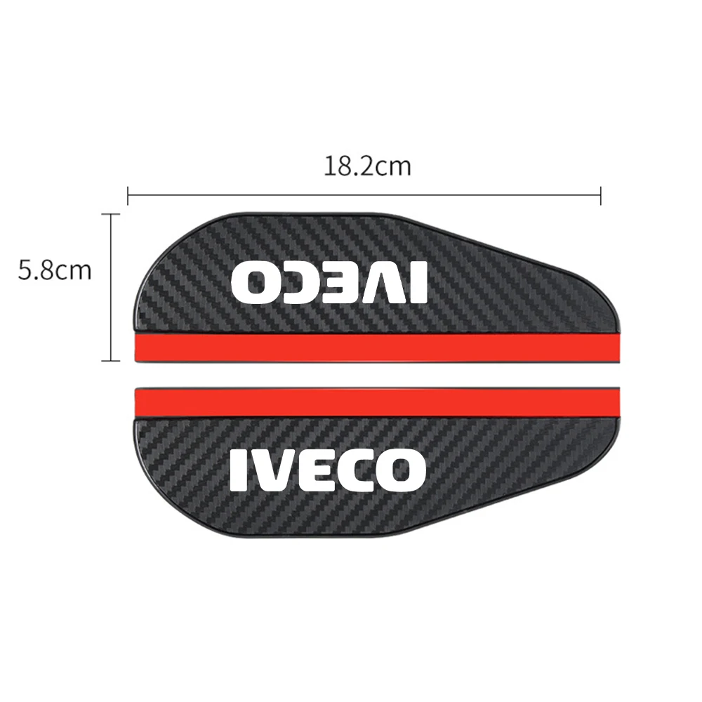 2pcs car Rearview mirror Carbon fiber Rain cover for iveco stralis daily eurocargo trakker car accessories