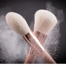 Pink Makeup Brush Set High-Quality Natural Hair #5