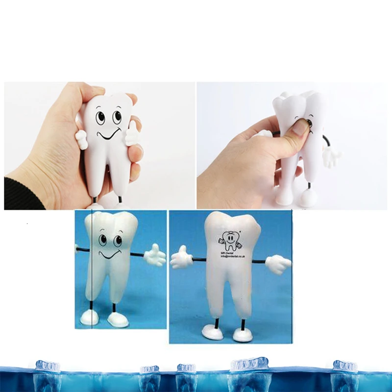 1 Pc Tooth-figure Squeeze Toy Soft PU Foam Tooth Model Shape  Dental Clinic Dentistry Promotional Item Dentist Gift