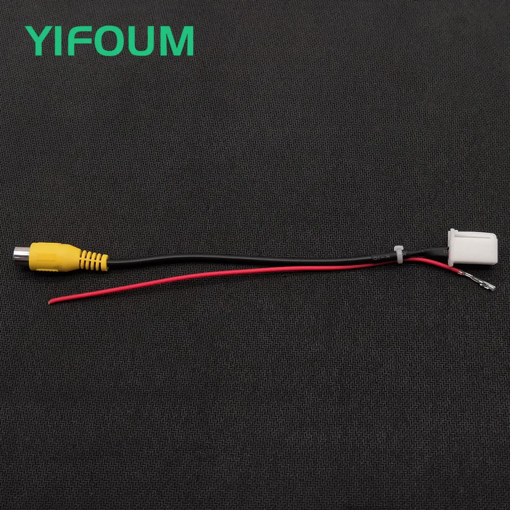 YIFOUM 4Pin Original Video Input Switch Reverse Camera RCA Adapter Cable For Mazda CX-5 2013 2014/Mazda 6 Atenza 2012 2013 2014