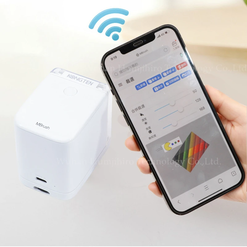 In STOCK Edible Ink Mbrush Printer Mobile Color Handheld Coffee Printer Portable Wifi Printers PrinCube Hand Inkjet