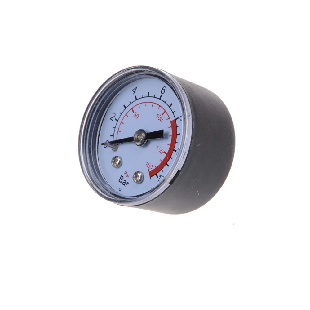 1PC Air Compressor Pneumatic Hydraulic Fluid Pressure Gauge 0-12Bar / 0-180PSI