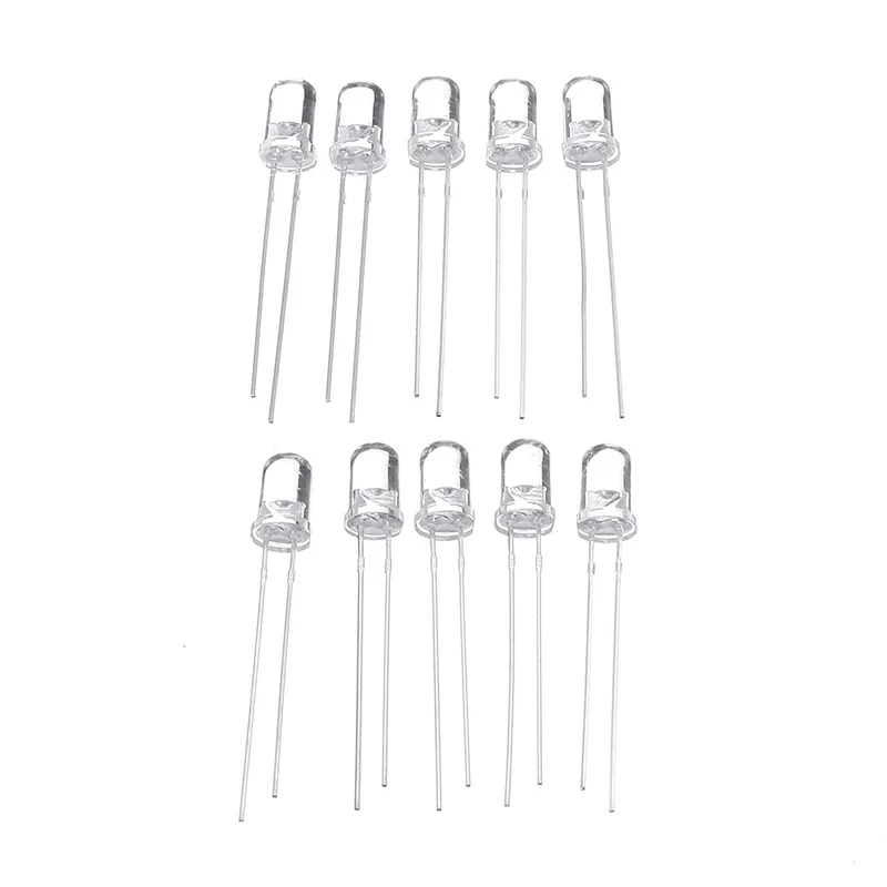 100pcs/lot Multicolor 5mm RGB Led Diode Light Lamp Tricolor Round Common Anode LED F5 Light Emitting Diode Dropshipping