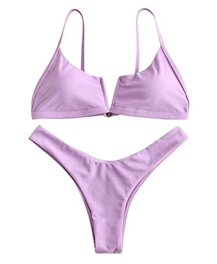 Gợi Cảm Bandeau Bikini Mới Cổ V Bikini Đồ Bơi Đẩy Lên Đồ Bơi Nữ Brasil Bikini Bộ Đồ Tắm Biquini Quần Bơi