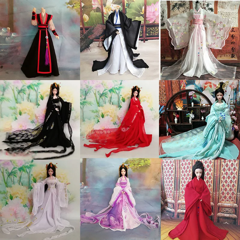 

1/6 scale BJD Barbi & blyth doll or 30cm figure doll clothes Ancient Costume Hanfu for BJD/SD OB27 girl YOSD accessories C0249