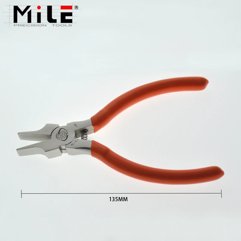 Wide Headed Toothless Flat Mouth Pliers DIY Handmade Pliers Suitable for Repairing Electronic Components Making Jewelry Etc