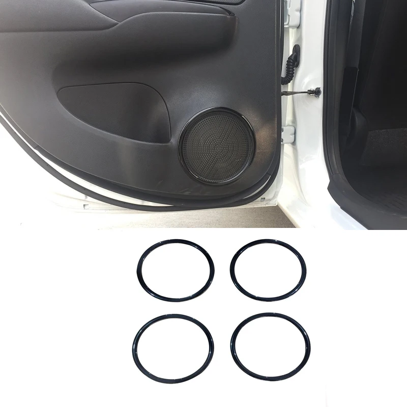 For Nissan Note E12 E-power 2016-2019  Interior Door Audio Speaker Frame Door Loudspeaker Cover Decoration Cover Trim 4pcs