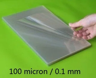 0.1mm 3.9mil Size A4 Clear Transparent Plastic Report Binding Cover Polypropylene Acetate Sheet 10/20/50 - You Choose Quantity