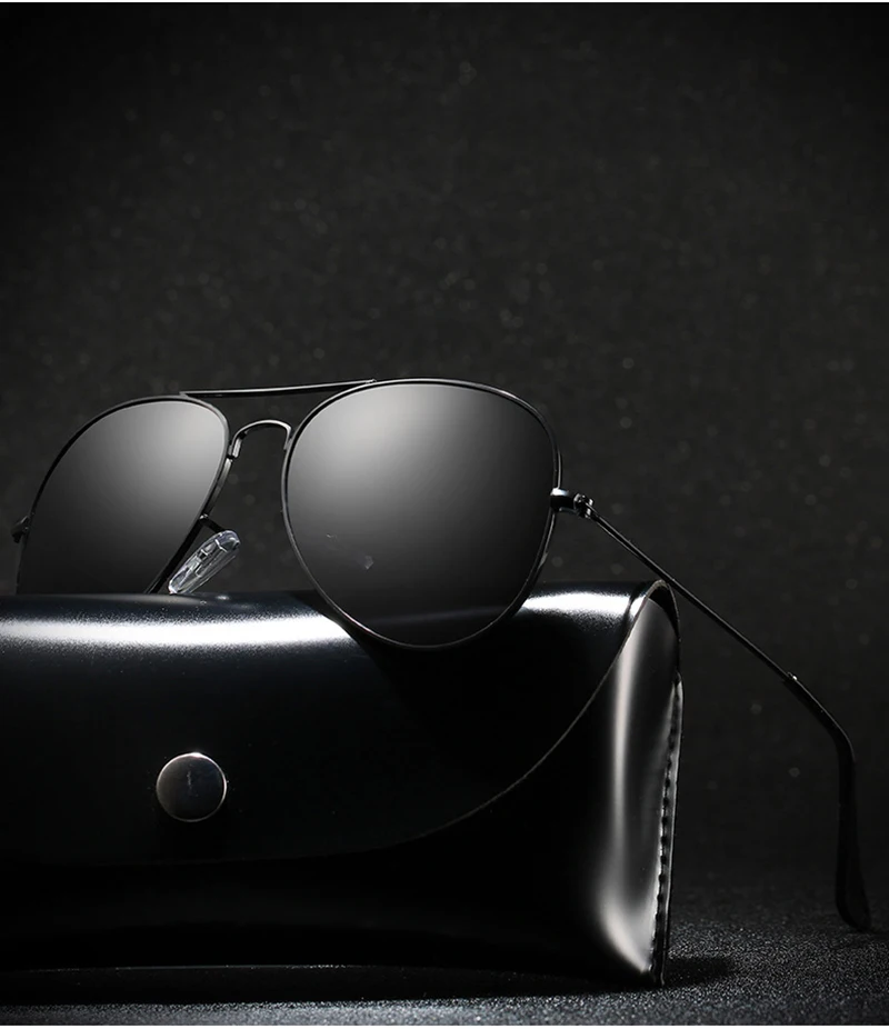 Klassische Pilot Männer Sonnenbrille Polarisierte Vintage Metall Ray Sonnenbrille Frauen Spiegel Farben Fahren Männlich Shades UV400 – Detail 2