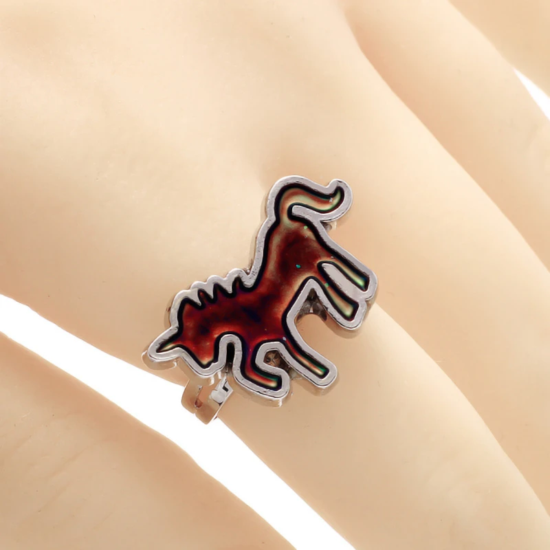 1pc Unicorn Mood Ring Color Change Mood Ring Adjustable Emotion Feeling Changeable Temperature Ring Jewelry Wholesale