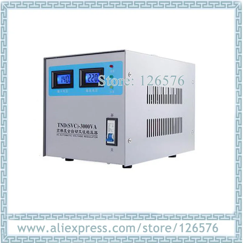 

Output AC110V/AC220V signal phase AC Voltage regulator 3000W 3000VA Double tables regulator power input 140V-260VAC