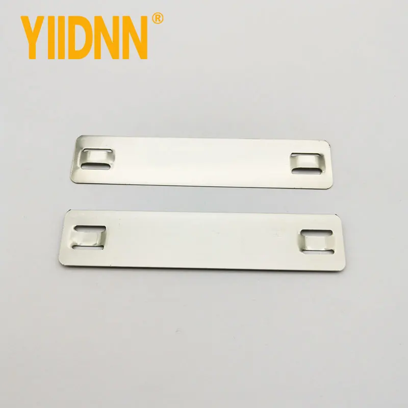 100pcs 304 316 Stainless Steel Cable Marker Plate 19mm*89mm Blank Metal Cable Tag Custom Laser Engraved Identification Label