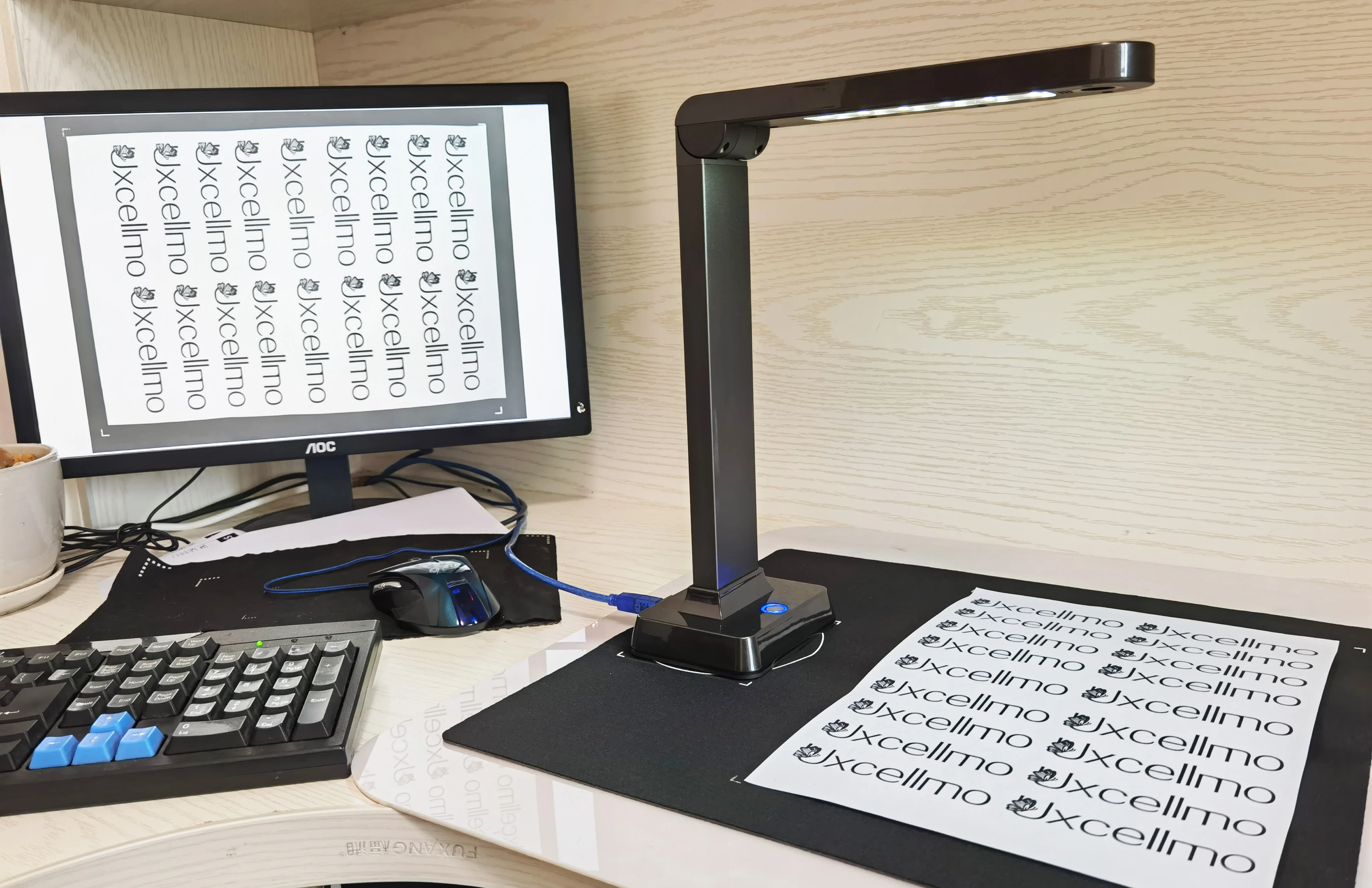 UXCELLMO Draagbare 5.0 Mega High Speed A4 A5 Office Bank Document Cam Scanner visualizer