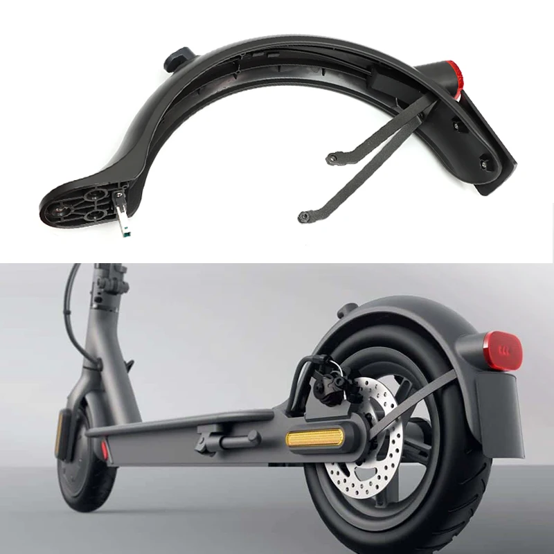 Rear Wheel Fender for Xiaomi Scooter 1S and PRO 2 Back Mudguard Wing add Taillight Hook License Plate 8.5inch Fender Support