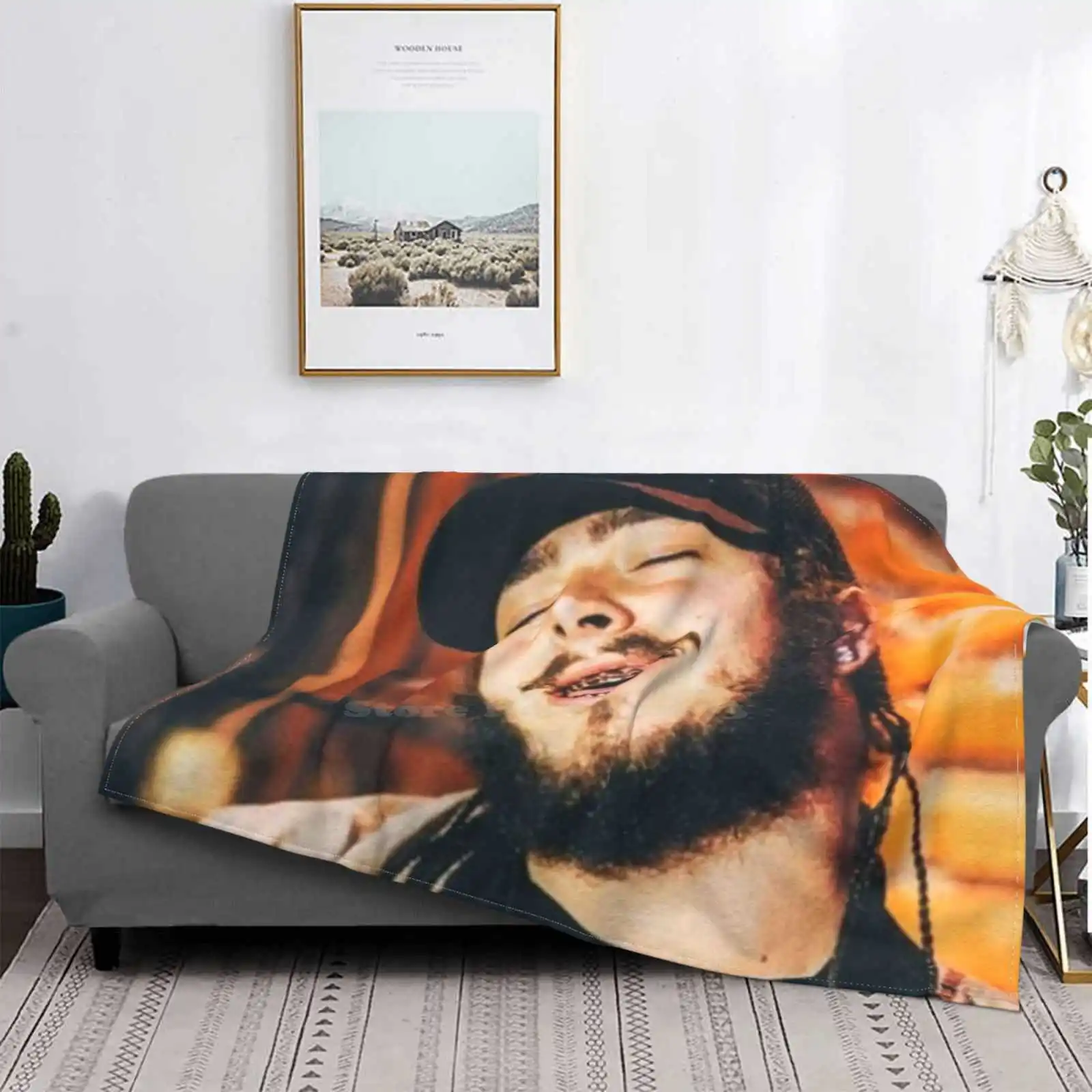 Daydreaming Post Shaggy Throw Soft Blanket Sofa / Bed / Travel Love Gifts Meme Fun Teen Young Pop Hiphop Rap Cool Malone