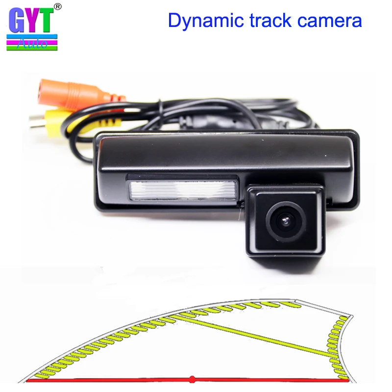 Dynamic Trajectory Tracks car Rear Backup Parking Camera For TOYOTA CAMRY AURION 2007-2011 classic camry Harrier Ipsum Avensis