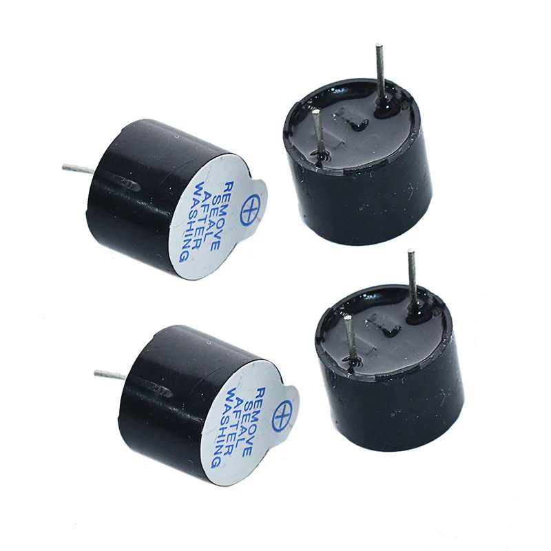 Big voice 5V Active Buzzer Magnetic Long Continous Beep Tone Alarm Ringer 12mm Active Piezo Buzzers Fit For Computers Printers